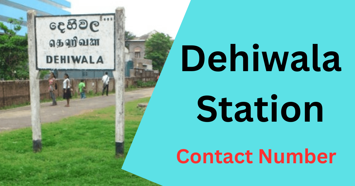 Dehiwala Station Contact Number