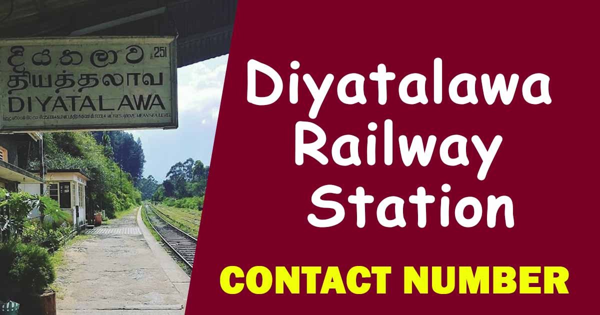 Diyatalawa Railway Station Contact Number