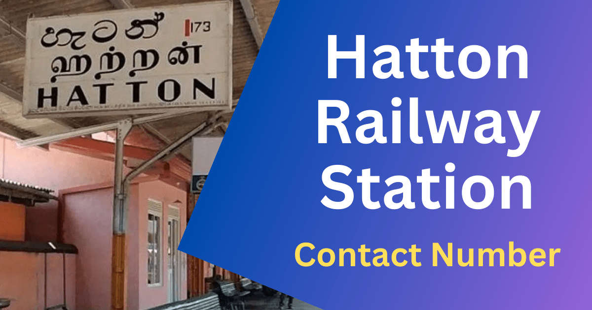 Hatton Railway Station Contact Number