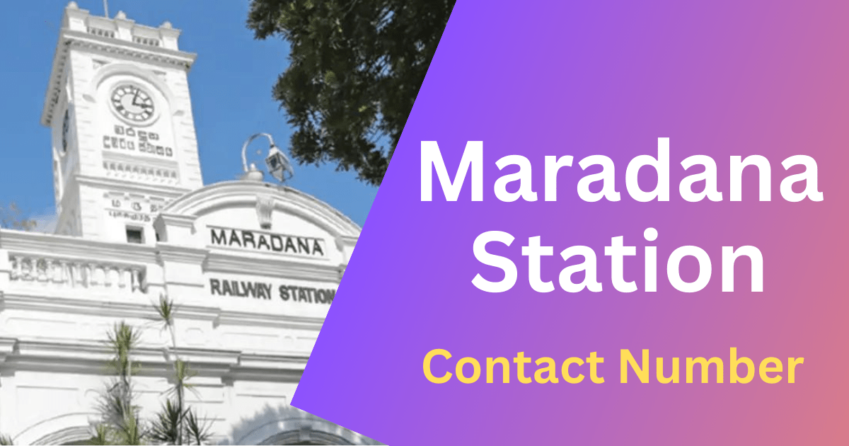 Maradana Station Contact Number