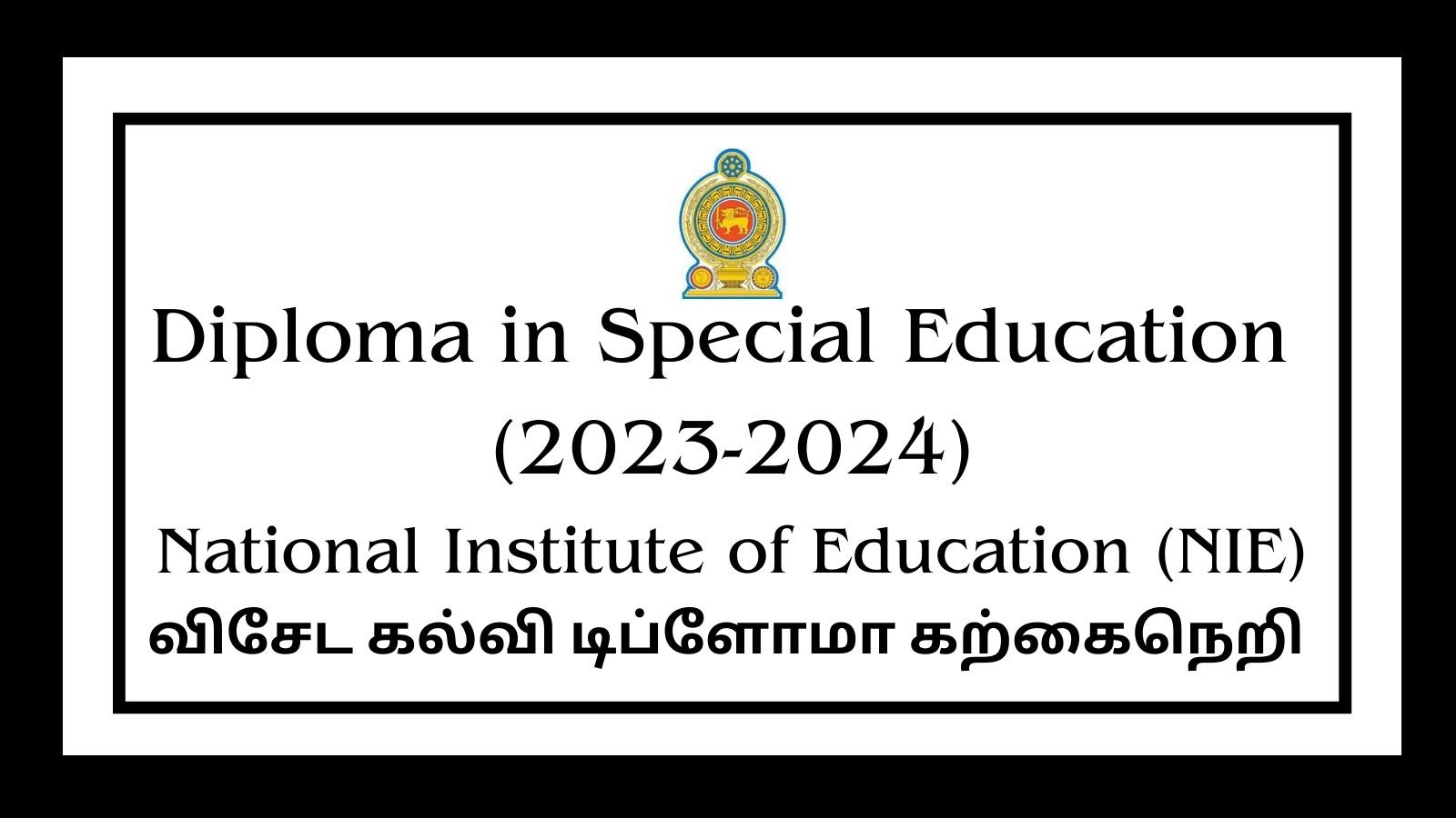 Diploma in Special Education (2023-2024)