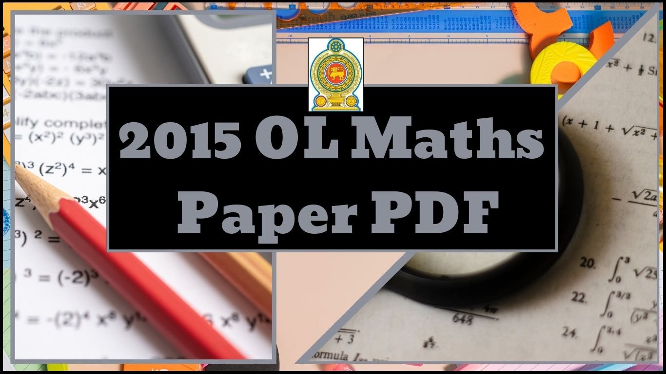 2015 OL Maths Paper PDF