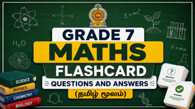 Grade 07 Maths Flashcard Questions and Answers 1